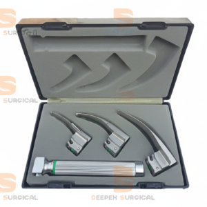 Fiber Optic Macintosh Laryngoscope Set 4 Blades